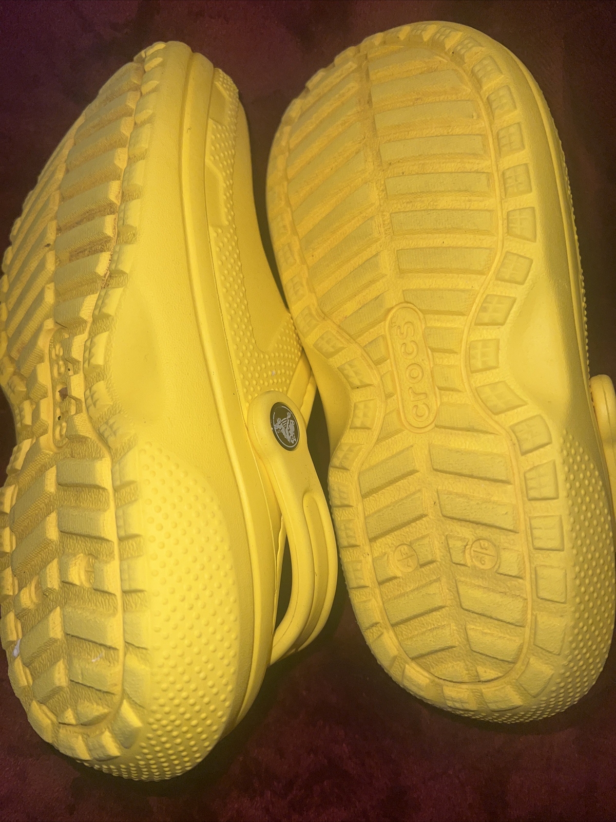 PANTOFOLA D’ORO Zoccoli foderati classici Crocs scarpe sfocate taglia W6 M4