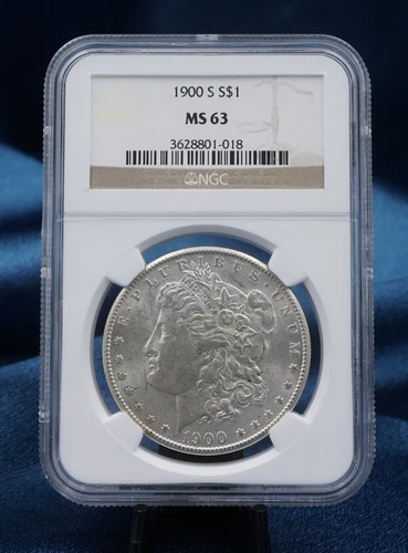 1900-S Morgan $1 Dollar Silver Dollar Coin NGC MS63 San Francisco Key Date CN693