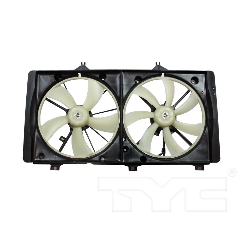Conjunto de ventilador condensador y radiador doble TYC 622420 para Toyota Camry Venza 09-16 Foto 4 de 4