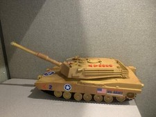 Vintage 1993 Toy State Industrial US Army Tank w/ Sounds Lights  Movement