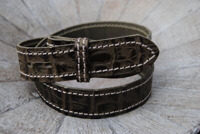 UmjuBELT Gürtel  Vintage Croco-Wild grey  - TW 95 cm