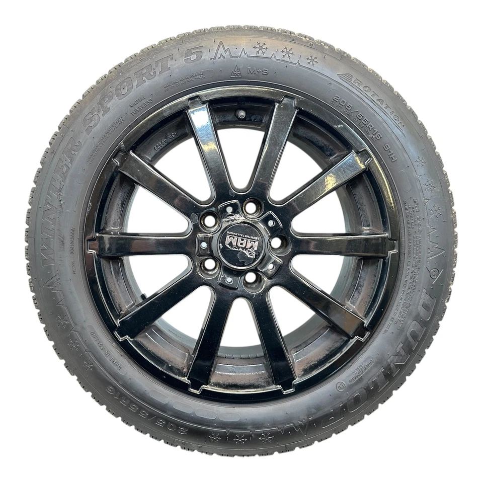 Kompletträder Winterreifen 205/55R16 91H Felgen MAM 7x16 ET38 Audi Seat Skoda VW - Bild 2 von 4