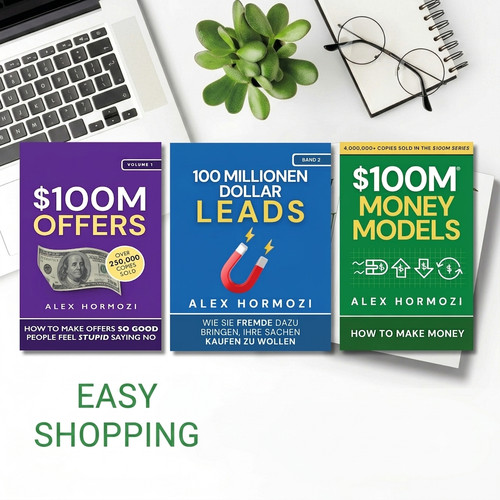 3 BOOK SET $100M Money Models+ $100M Offers+$100M Leads PAPERBACK USA ITEM