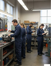 Work Wear Men's Overalls Boiler Suit Coveralls Mechanics Boiler Suit Protective