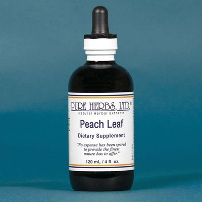 Pure Herbs: Peach Leaf - 4 oz. (Natural Herbal Extracts)
