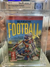 1990 NES Play Action Football Nintendo CIB WATA Graded 9.2 A