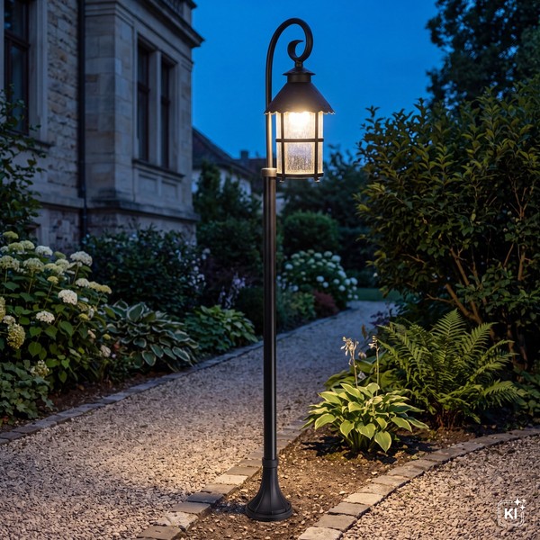 Rustikale Wegeleuchte 166Cm E27 Regenfest Tournai AußEnleuchte Garten Terrasse-image