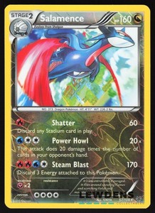 Salamence - 57/108 - Holo Rare Reverse Holo - Roaring Skies - Pokemon Card