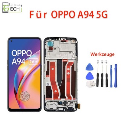 Für OPPO A94 / A95 5G CPH2211 RENO 5Z LCD (OLED) Display mit Rahmen
