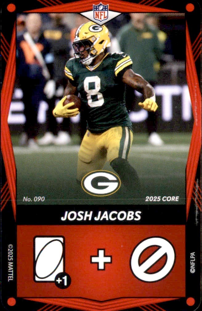 2025 Uno Elite Core Edition - Red Josh Jacobs Packers #090