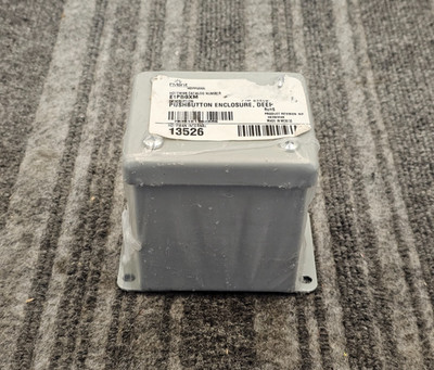 nVent Hoffman E1PBGXM Pushbutton Enclosure Deep Gray Control Box RoHS Panel