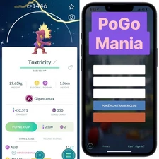 Shiny Gigantamax Toxtricity (Amped Form)✨mini PTC 20k✨(read description)