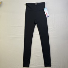 Assets Red Hot Label by Spanx Leggings Womens Small 24x28 Black Structured NWTs