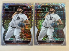 (2x) 2023 Bowman Draft Chrome Jaden Hamm Sparkle Refractor FY Detroit Tigers