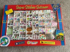 RARE 1999 Vintage Sandylion 1300 Sticker Set Suitcase INCOMPLETE COLLECTIBLE 