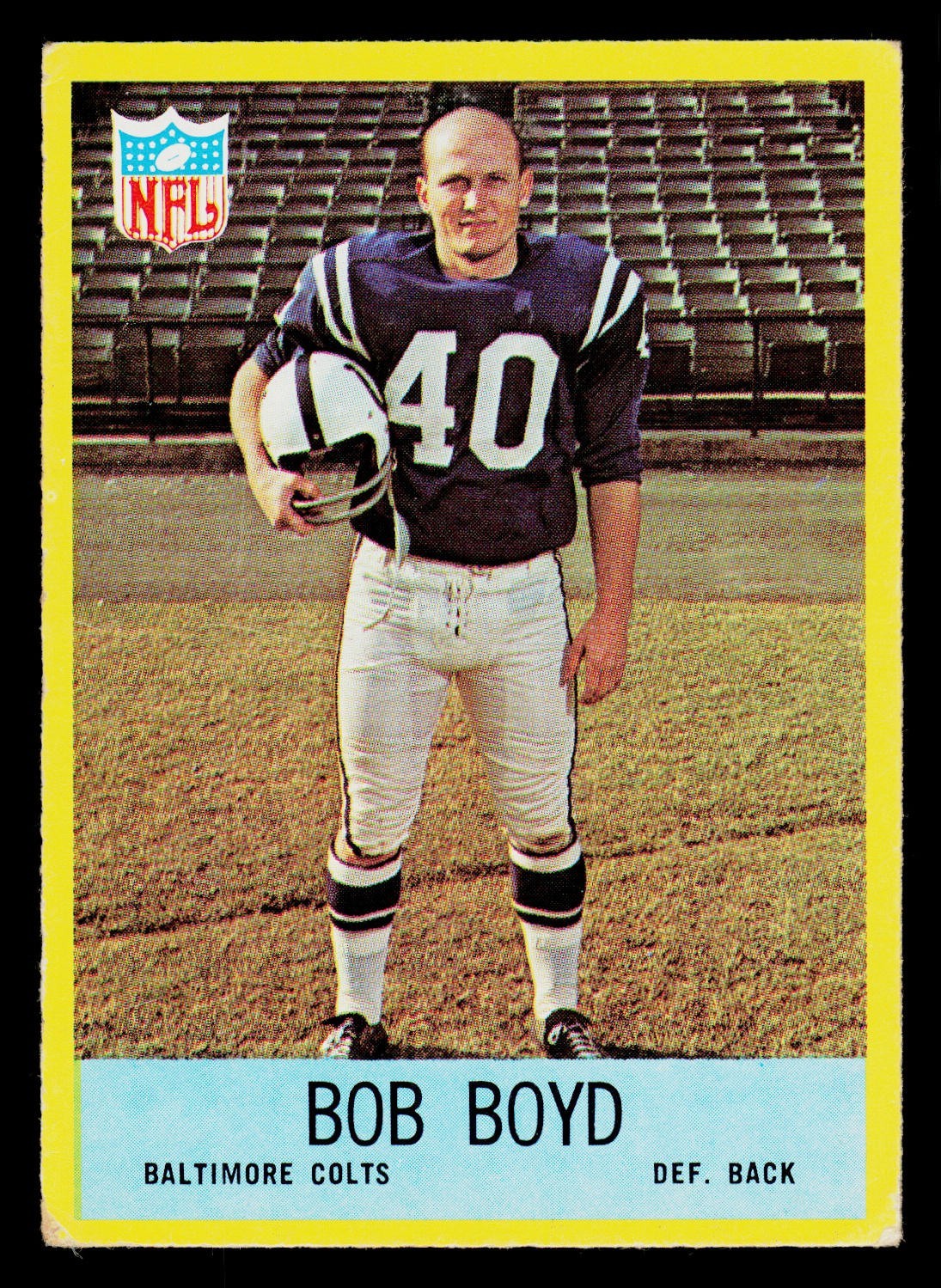 Bob Boyd #15 Football Cards 1967 Philadelphia trading card — raw and PSA graded price guide