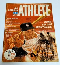 1964 All American Athlete Magazine Mickey Mantle Muscle Bodybuilding