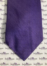Rare BROOKS BROTHER Silk Purple Basket Weave Pattern Tie BRAND NEW
