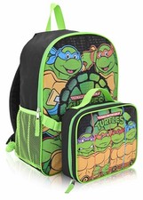 Teenage Mutant Ninja Turtles 16" Backpack Lunch Bag - Kids School Gear