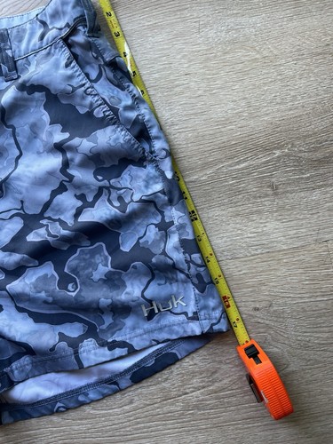 Men’s HUK Shorts Sz XL Blue Camo - Picture 7 of 7