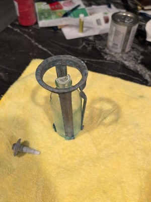 Antique Fire Extinguisher Caged Acid Line Glass Bottle