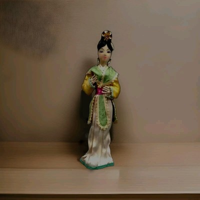 Vintage Puppe Chinesische Strümpfe handgefertigte Seidenstrümpfe 10'' handbemalt 