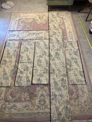 6 Window Valances Yellow/Black Tampa Florida Country Toile Cotton Blend Quality - Picture 3 of 10