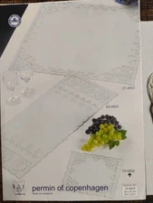 Permin Of Copenhagen Hardanger Doily Kit 15-4602 8.5x8.5