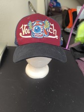 Vintage y2k von dutch flying eye ball embroid...