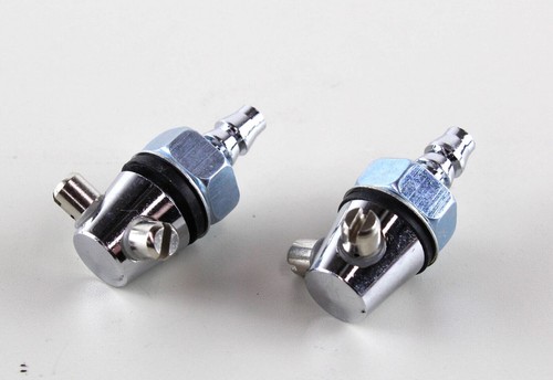 CHROME WINDSCREEN WASHER JETS 5MM HOLE (5MM HOSE) TWIN SPRAY BOLT ON - PAIR - Picture 4 of 7