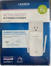 Linksys AC750 Boost WiFi Range Extender RE6300 NEW Sealed Works w/ All Routers