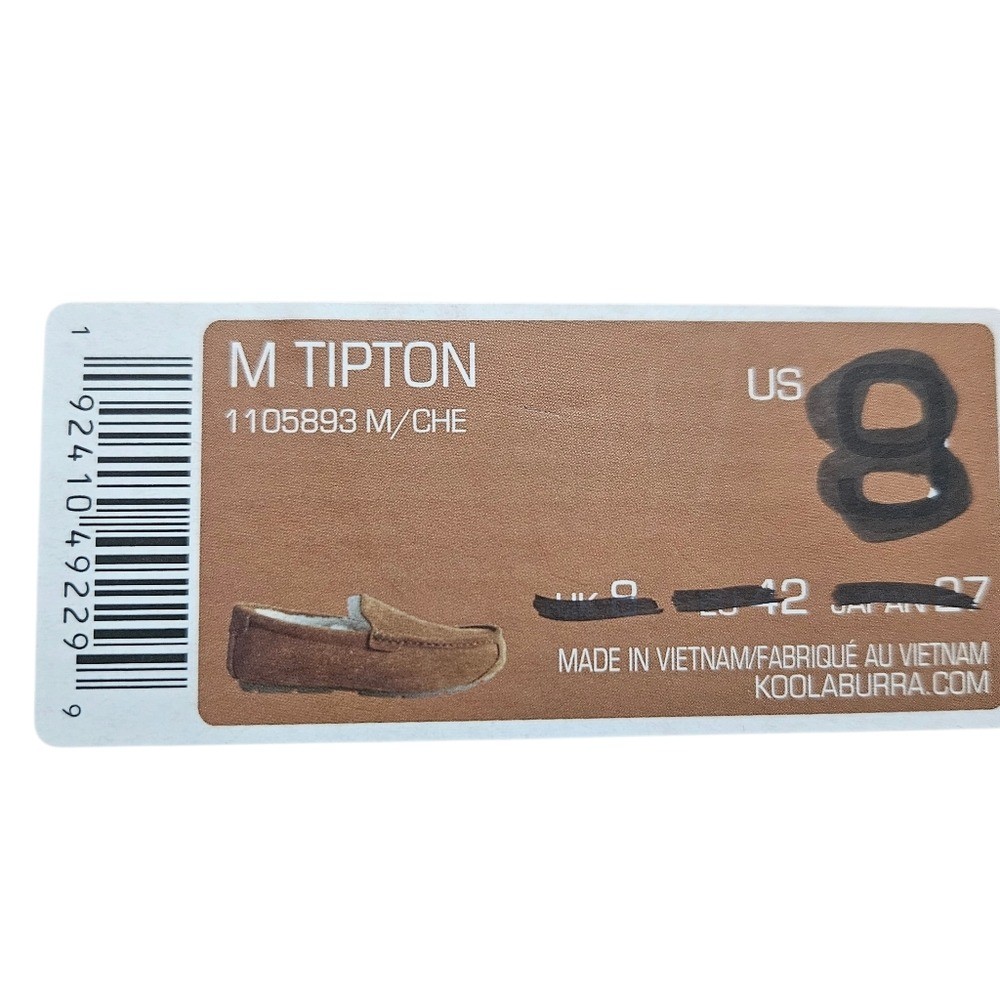 Koolaburra by UGG Men Tipton Suede Slipper Chestnut Brown Faux Fur Lining Scuff Koolaburra by UGG Tipton Men main image 4