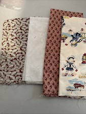 Fabric 100 cotton 4 1/2 Yard Pieces total 2 yards quilt shop quality