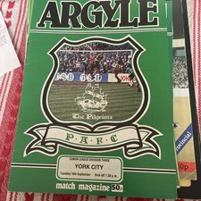Plymouth Argyle V York City 18/09/84 Division Three 
