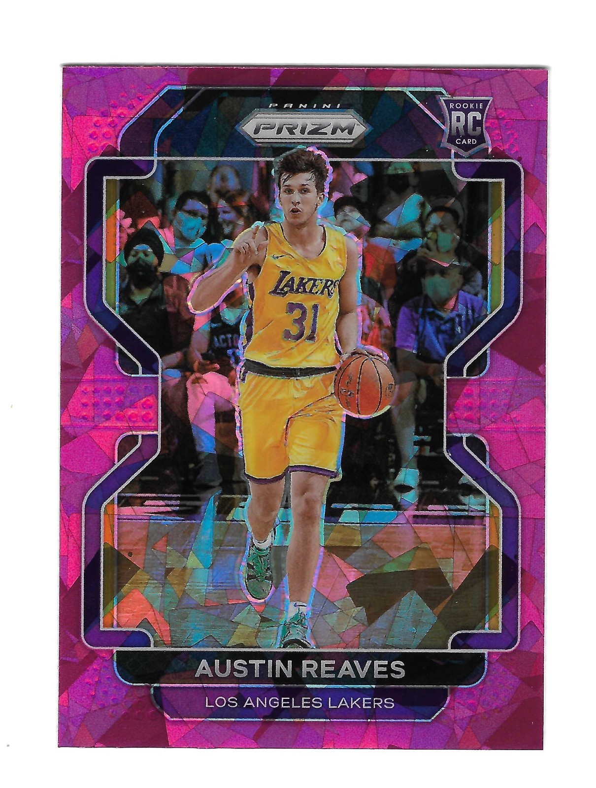 AUSTIN REAVES 2021-22 PANINI PRIZM PINK ICE PRIZM ROOKIE RC #165 $40.00 LAKERS