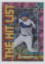 2022 Panini Donruss The Hit List Pink Fireworks Corey Seager #THL-12 0s4r