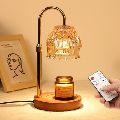 Best Candle Warmer Lamp with Timer and Wireless Remote Control,Dimmable for Jar