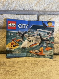 RETIRED LEGO City Sea Rescue Plane 60164; 100% Complete W/ Instructions