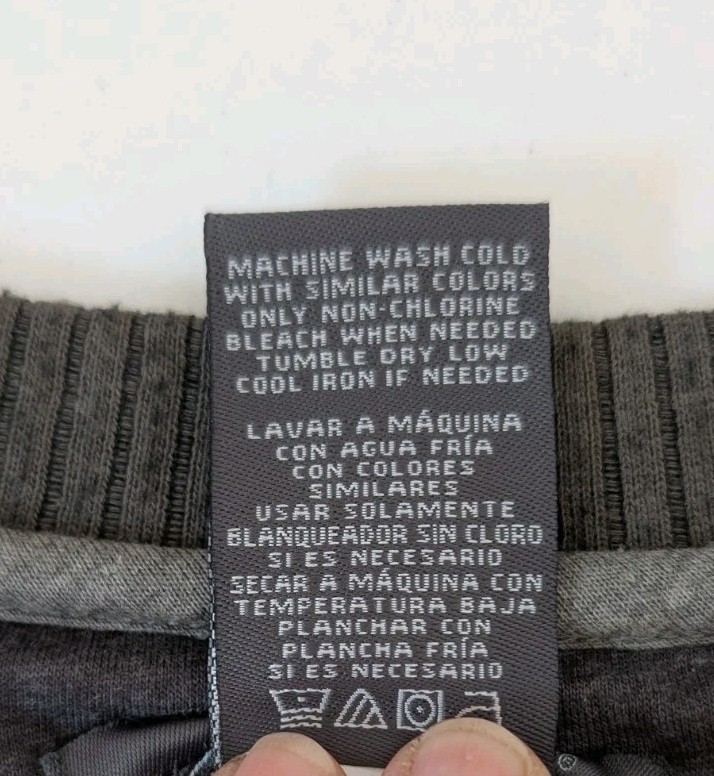 Method Men’s Large Ribbed Pullover Sweatshirt Gra… - image 5