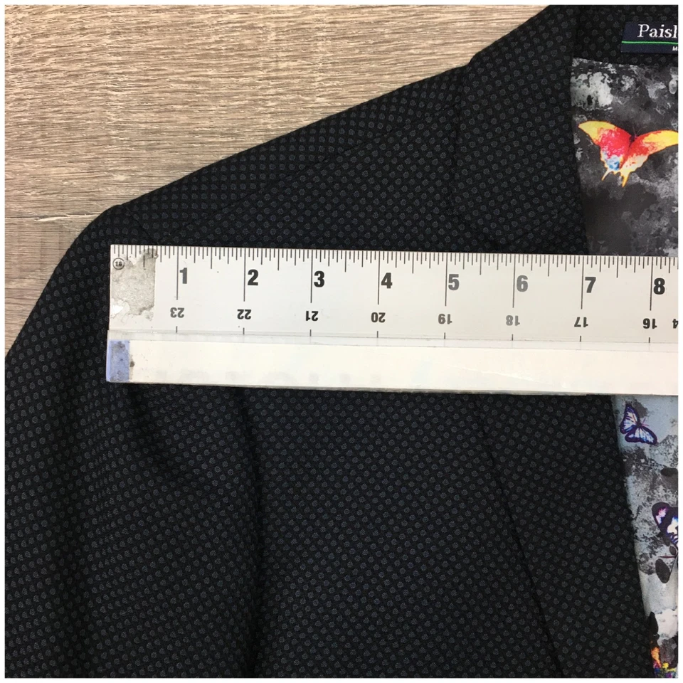 Blazer PAISLEY & GRIS Para Hombres Abrigo Deportivo Chaqueta Informal Talla 42R Traje de Dos Botones Foto 4 de 4