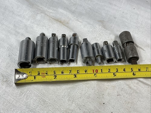 Job Lot Unusual King Dick Sockets 1/4” Drive Tool Auto RES various Castellated - Picture 10 of 16