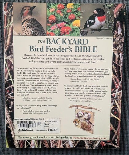 Lot 8 BIRD Books Audubon Birdwatching Watching Birdhouse House Birdfeeder Feeder - Picture 14 of 16