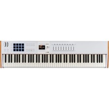 Arturia KeyLab 88 mk3 88-Key Weighted Hammer MIDI Controller Keyboard, White - O