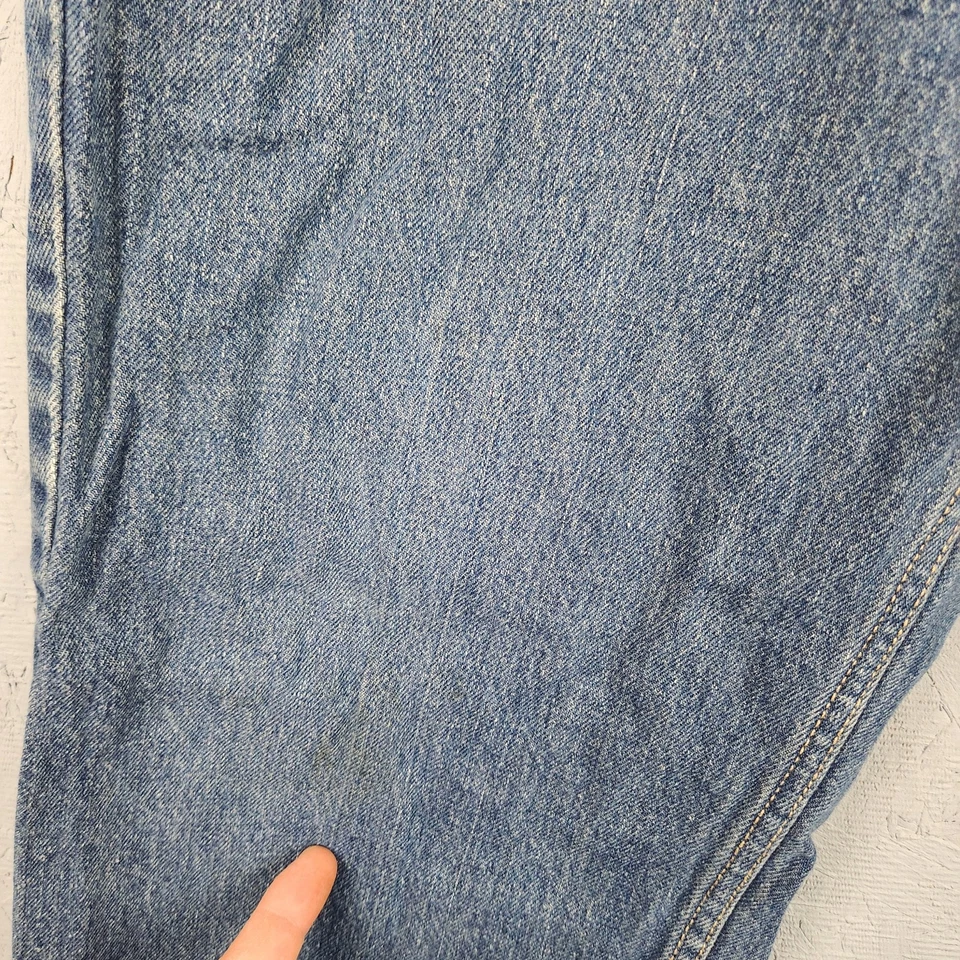 Open Trails Jeans Mens 34x32 Blue Denim Relaxed Fit Classic Straight Leg Pants - Image 2 of 4