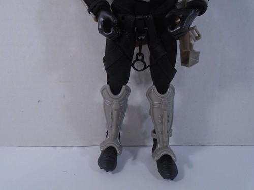 2003 HASBRO--GI JOE NINJA SHOWDOWN--12" SNAKE EYES FIGURE (LOOK) - Imagen 3 de 6