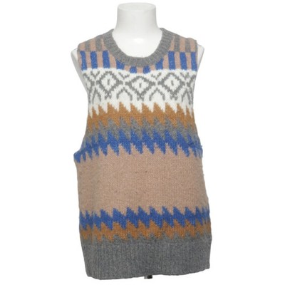 Ichi, Pullunder, Größe: M, Grau/Blau/Beige/Weiß #c4K