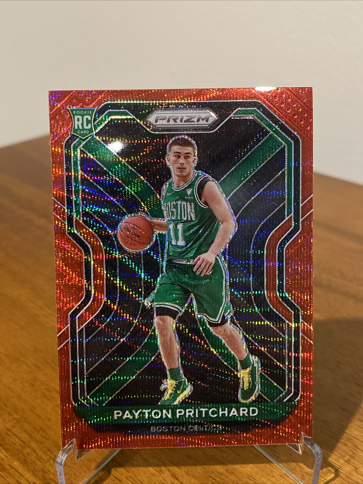 2020-21 Panini Prizm - Payton Pritchard #257 Ruby Wave Prizm (RC)