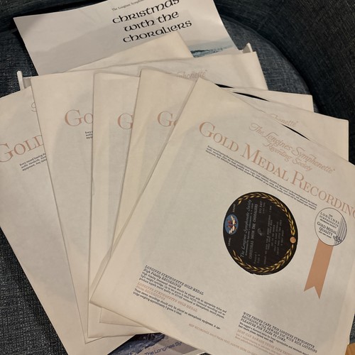 Vtg  Longines Christmas w/ Choraliers 5 Record  Set with Booklet ~ Excellent - Imagen 2 de 5