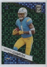 2023 Panini Donruss Elite Rookies Green Disco Quentin Johnston #176 14sq