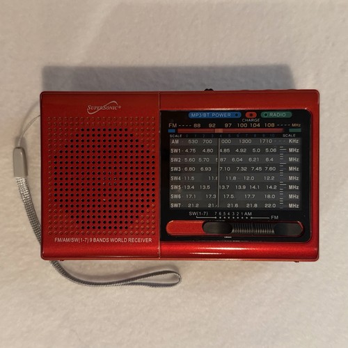 SUPERSONIC Rechargeable Bluetooth Radio TESTED/WORKING
